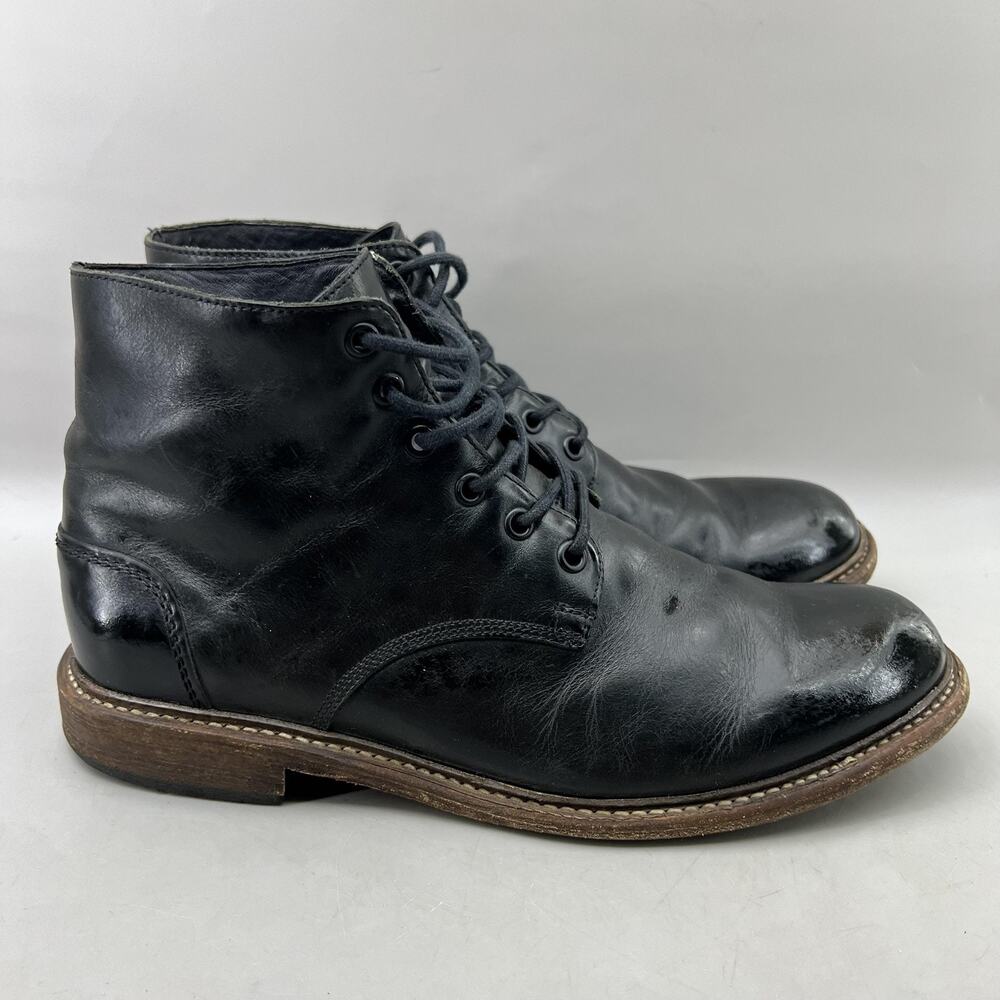Wolverine 1000 Mile Chukka Boots Men Size 8.5 Black Leather Ankle Casual Shoes